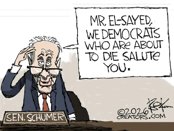 Editorial cartoon for Aug. 15, 2026